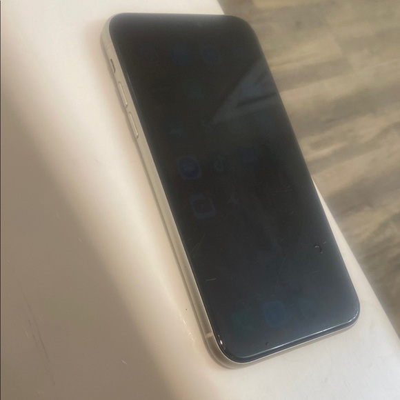 Sleek white iPhone 14